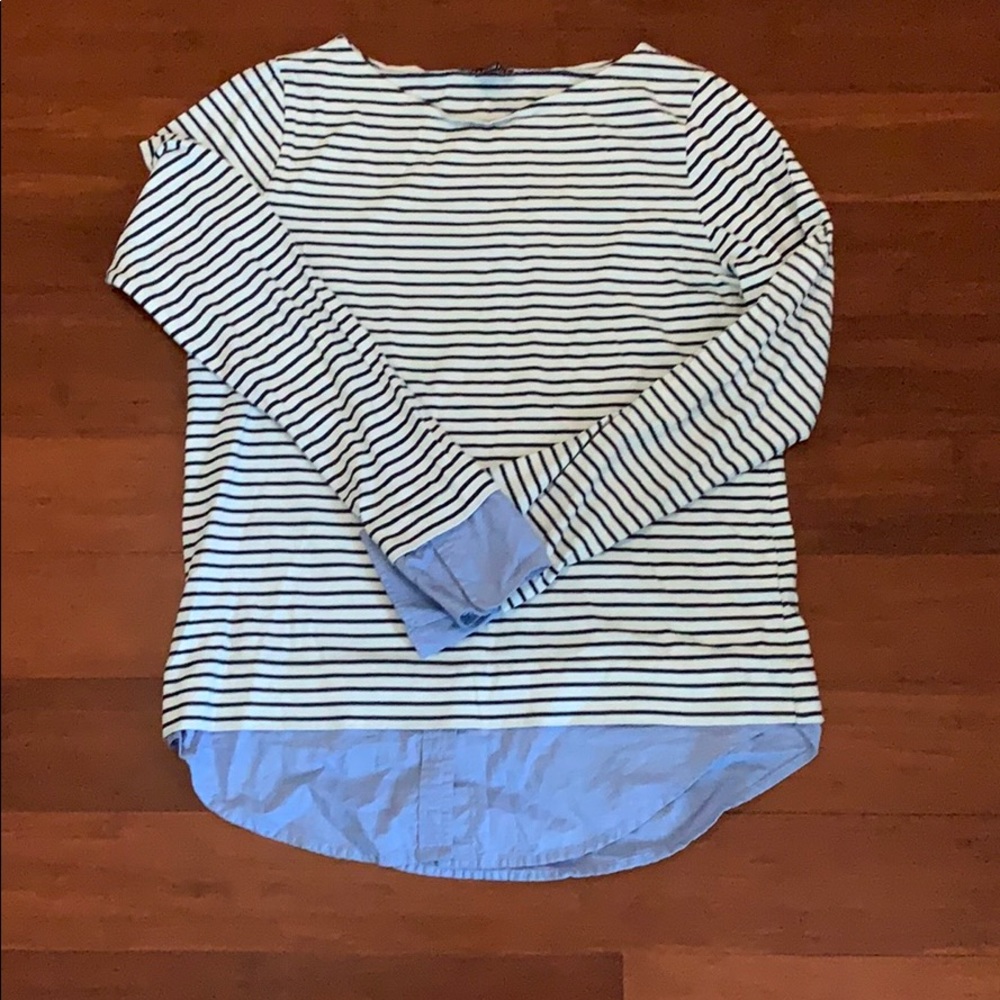 Boat Neck Strip shirt